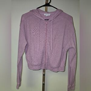 Hippie Rose Mauve Zip-Up Hoodie